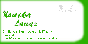 monika lovas business card